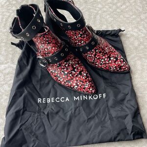 Rebecca Minkoff Kianna Cutout Floral Booties, Women’s Size 9